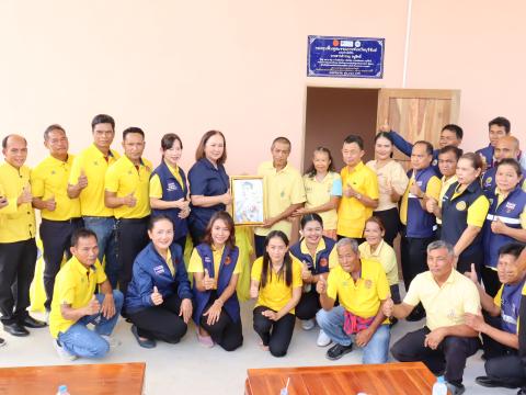 พิธีส่งมอบบ้านให้แก่คนพิการ นางสำราญ ธนูสิทธ์ หมู่ 5