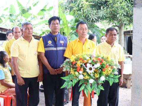 พิธีส่งมอบบ้านให้แก่คนพิการ นางสำราญ ธนูสิทธ์ หมู่ 5