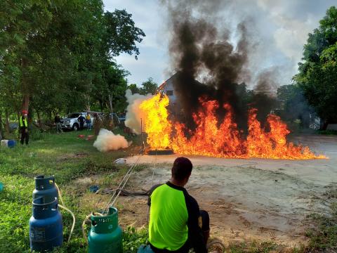 ภาพถ่ายโครงการฝึกอบรมชุดปฏิบัติการจิตอาสาภัยพิบัติ