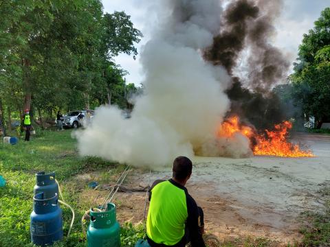 ภาพถ่ายโครงการฝึกอบรมชุดปฏิบัติการจิตอาสาภัยพิบัติ