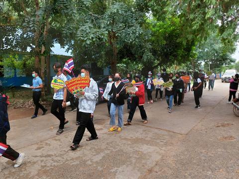 ภาพถ่ายรณรงค์การเลือกตั้งองค์การบริหารส่วนตำบลส้มป่อย