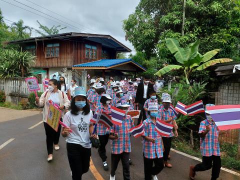 ภาพถ่ายรณรงค์การเลือกตั้งองค์การบริหารส่วนตำบลส้มป่อย