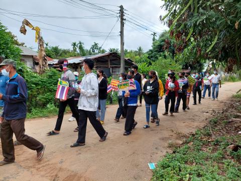 ภาพถ่ายรณรงค์การเลือกตั้งองค์การบริหารส่วนตำบลส้มป่อย