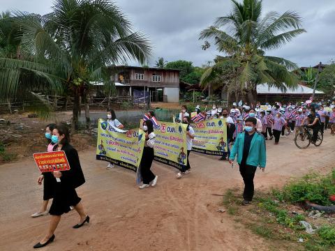 ภาพถ่ายรณรงค์การเลือกตั้งองค์การบริหารส่วนตำบลส้มป่อย