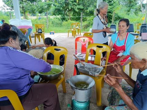 โครงการส่งเสริมอาชีพการทำขนมไทย ปี 2566