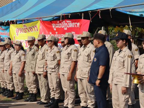 เปิดศูนย์ปฏิบัติการลดอุบัติเหตุทางถนน (สงกรานต์) ประจำปี 2568