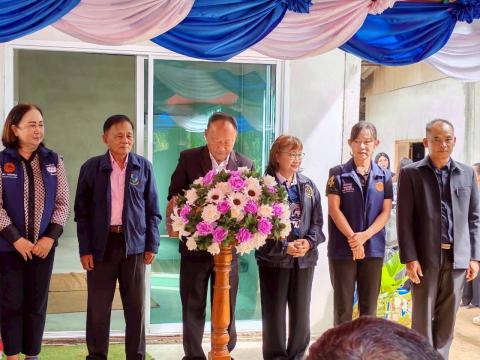 พิธีมอบบ้านให้แก่คนพิการ รายนางเลี่ยม แฉล้มชาติ หมู่ 2
